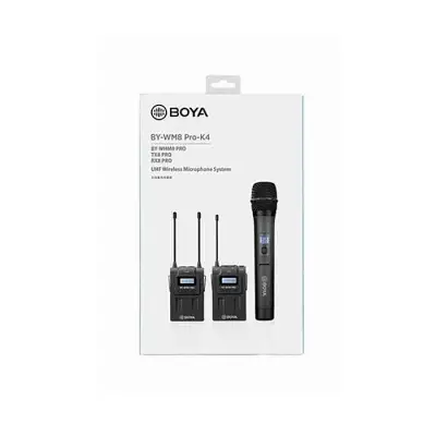 Boya BY-WM8 PRO-K4 UHF Dual-Channel Wireless Microphone